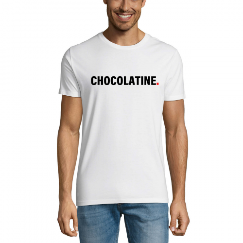 Tshirt-wow-homme-col-rond-blanc-modèle-chocolatine
