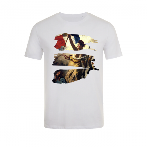 Tshirt-wow-homme-col-rond-blanc-modèle-liberte-#2