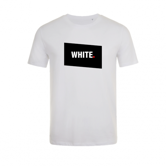 Tshirt-wow-homme-col-rond-blanc-modèle-white